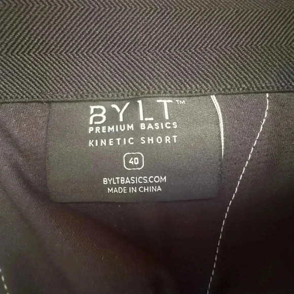 Bylt Premium Basics Kinetic Shorts in Gray  Men's 40 - Picture 13 of 13